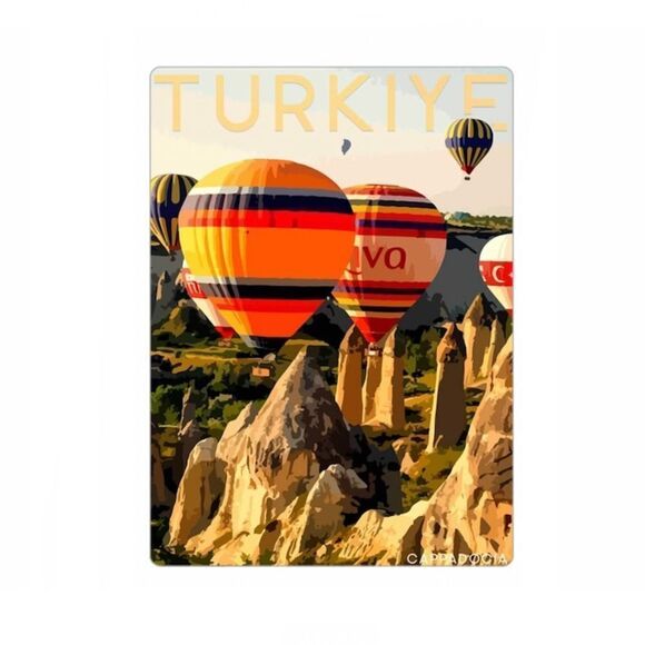Cappadocia Turkey Hot Air Balloons Magnet - Picture 1 of 2